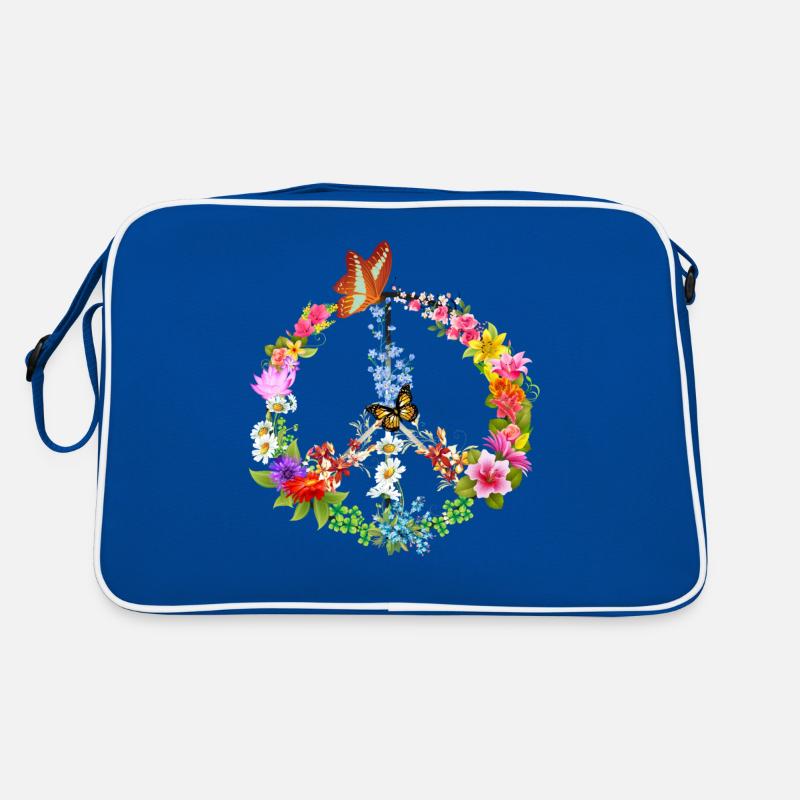 Papillon de signe de paix Sac Retro