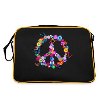 paix - Sac Retro - noir/or - Dos