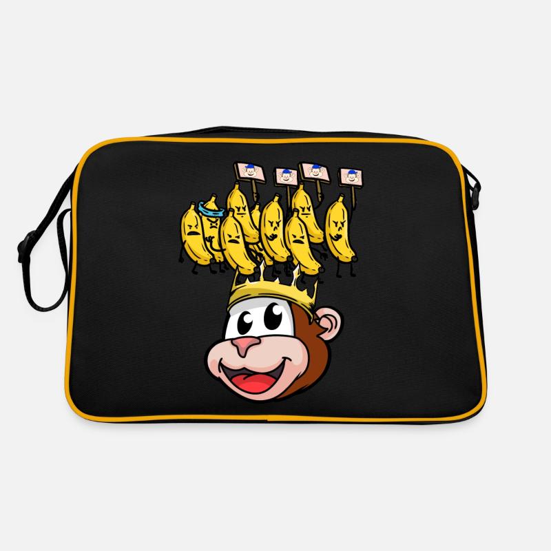 Banana protest king monkey monkey fantasy Retro Bag