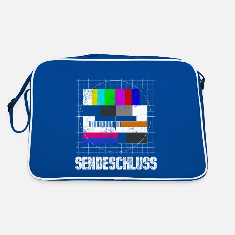 Testbild Sendeschluss 80er 70er 90er Retro Tasche