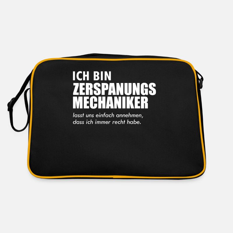 Zerspaner Zerspanungsmechaniker Geschenk Retro Tasche