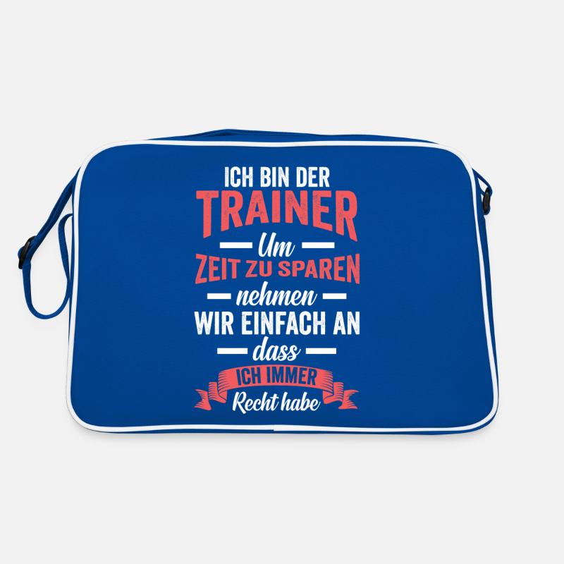Fußball Trainer Retro Tasche