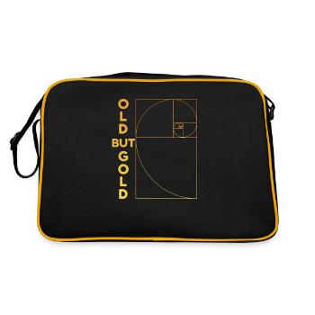 Old But Gold - Fibonacci spiral golden ratio - Retro Bag - black/gold - Back