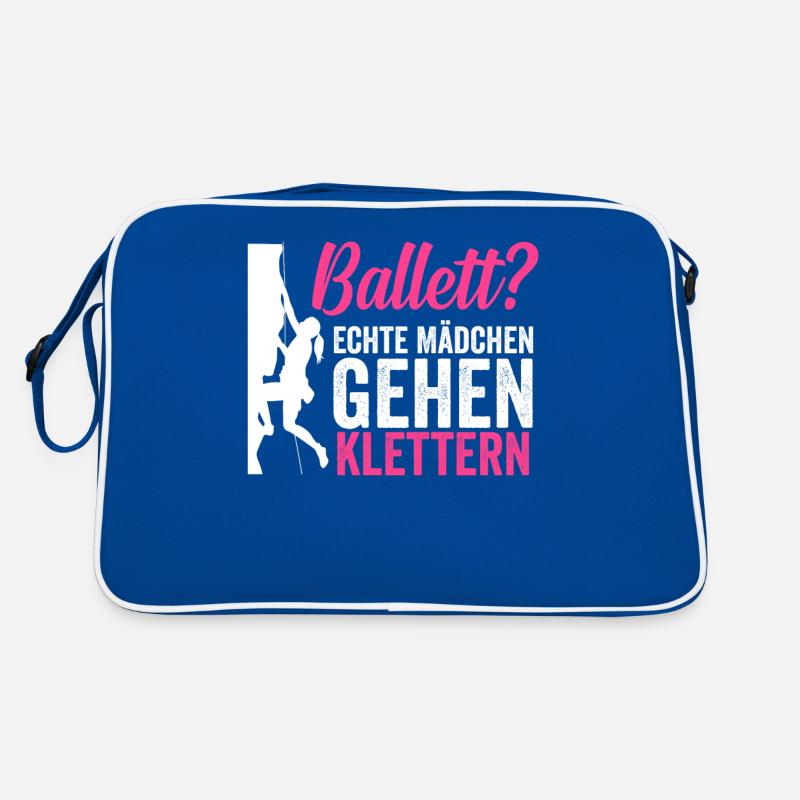 Klettern Mädchen Retro Tasche