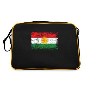 Kurdistan drapeau kurde drapeau utilisé-look - Sac Retro - noir/or - Dos
