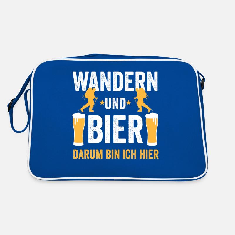 Wandern Bier Wanderer Wandersport Retro Tasche