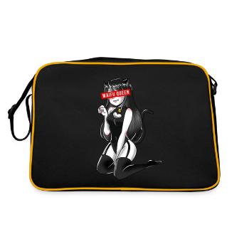Waifu Anime Neko Queen - Sac Retro - noir/or - Dos