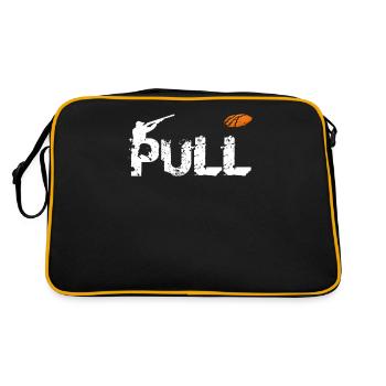 Tir au pigeon d'argile Tir à la cible PULL - Sac Retro - noir/or - Dos