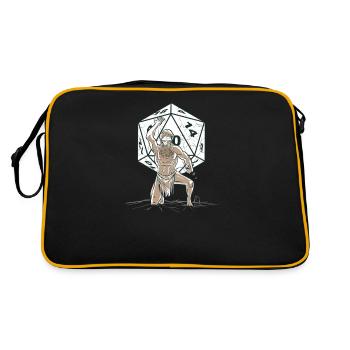 RPG Pen and Paper RPG GAMER cube Dice Dieu - Sac Retro - noir/or - Dos