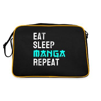 Manga - Sac Retro - noir/or - Dos