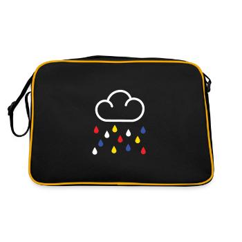 The Rain of Mondrian - Retro Bag - black/gold - Back