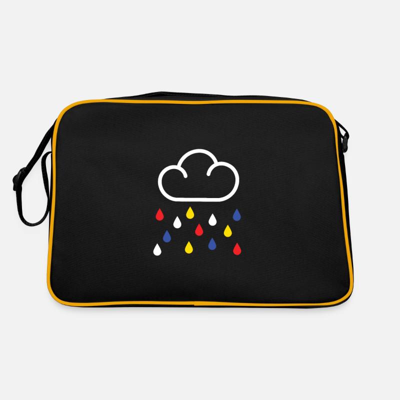 Der Regen von Mondrian Retro Tasche