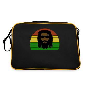 Rasta - Dreadlock - Raggae Rasta - Sac Retro - noir/or - Dos
