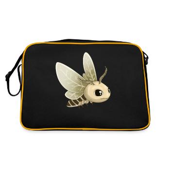 Baby Moth Butterfly Butterfly Insect Children Child - Retro Bag - black/gold - Back