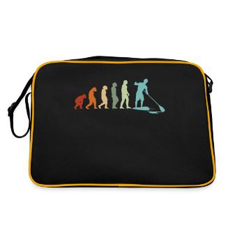 SUP EVOLUTION Surfer Stand Up Paddle Surfing - Retro Tasche - Schwarz/Gold - Hinten