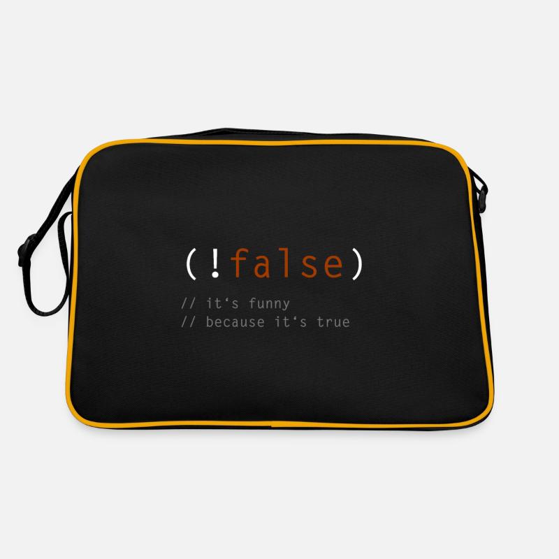 (! false) - C'est drôle parce que ce n'est pas vrai Sac Retro
