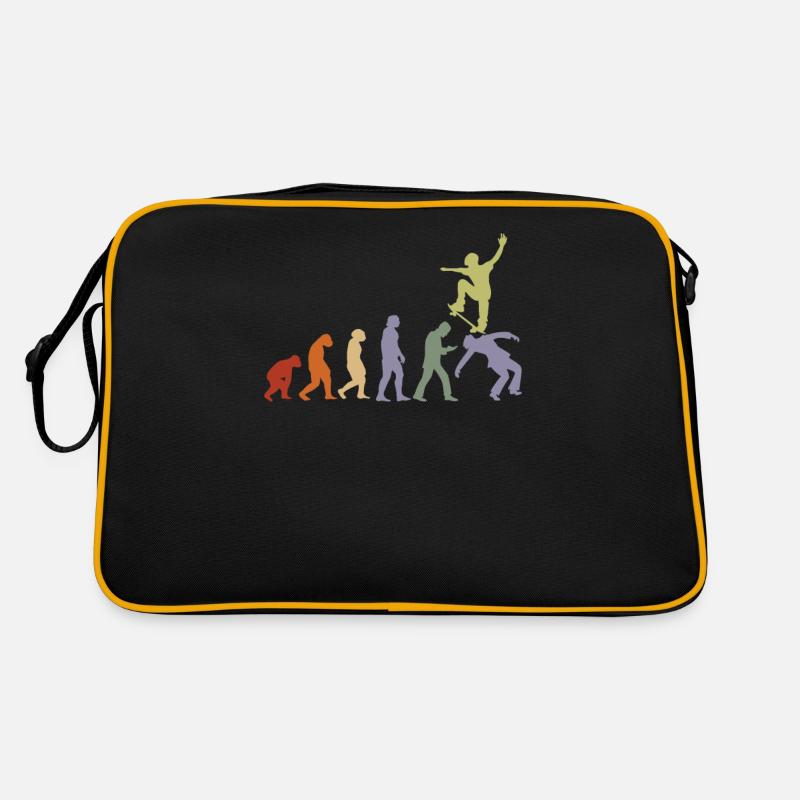 Evolution Skater Skateboard Skate skate parkour - Sac Retro - noir/or