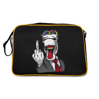Affaires de doigt du milieu Licorne - Sac Retro - noir/or - Dos