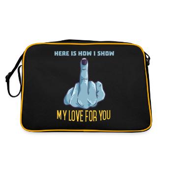Nope Fuck You Pas de cadeau drôle - Sac Retro - noir/or - Dos