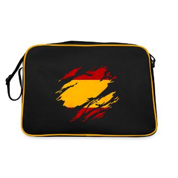 Drapeau Espagne - Sac Retro - noir/or - Dos