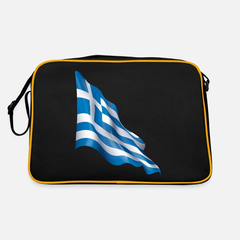 Griechenland flagge Retro Tasche