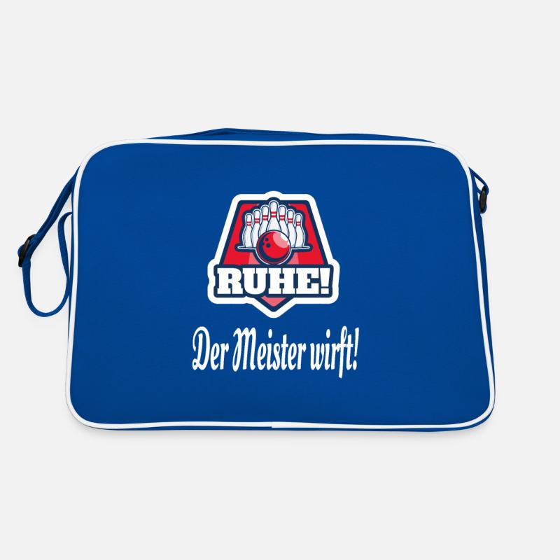 Calm The Master Throws Happens Bowling Bowling Retro Bag