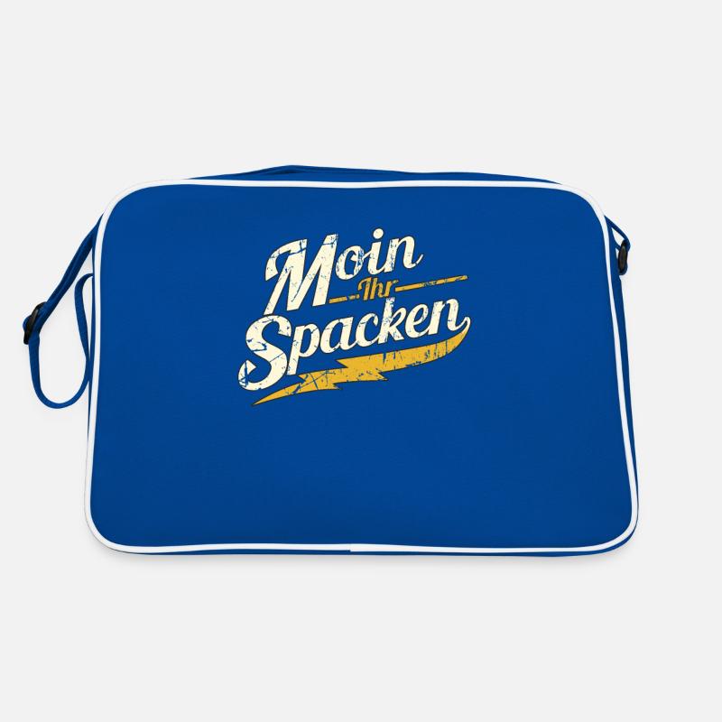 Moin Ihr Spacken Retro Spruch Retro Tasche