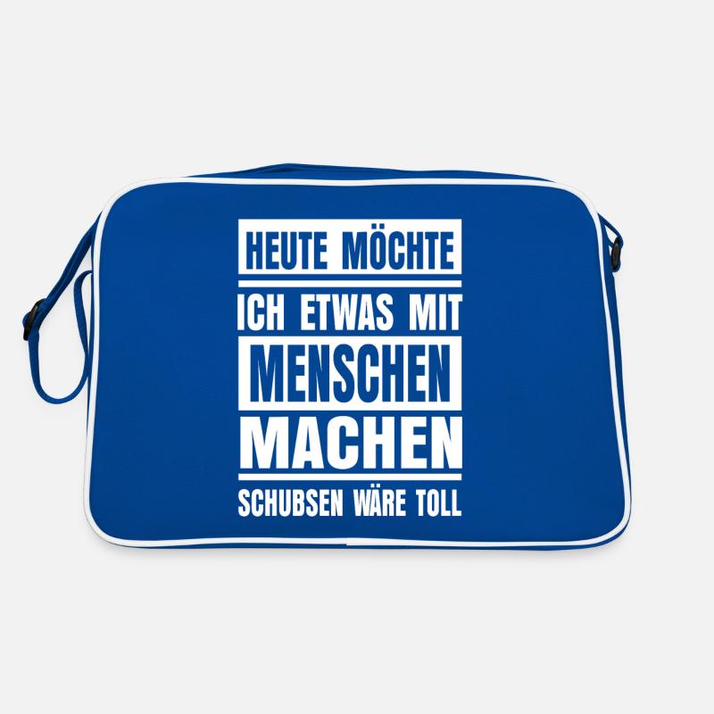 Ich Hasse Menschen Lustiger Spruch Retro Tasche