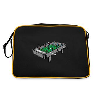 Foosball table table illustration - Retro Bag - black/gold - Back