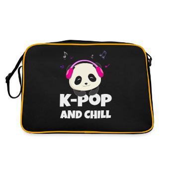 K-POP and chill. Black #1 - Retro Bag - black/gold - Back