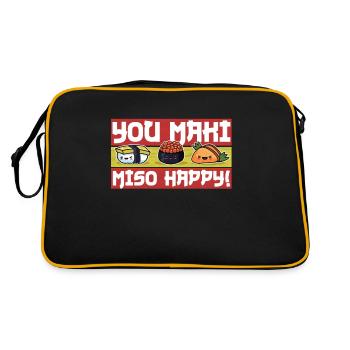 Sushi - Sac Retro - noir/or - Dos