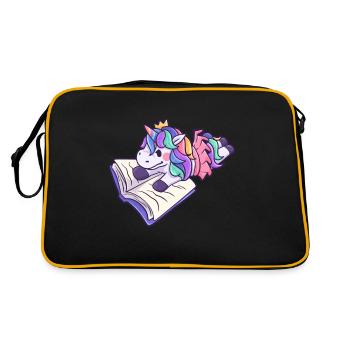 One More Chapter unicorn horse unicorn - Retro Bag - black/gold - Back