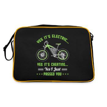 Vélo électrique tricherie vélo électrique - Sac Retro - noir/or - Dos