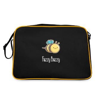 Fuzzy Buzzy Biene Beekind Imker Kinder - Retro Bag - black/gold - Back