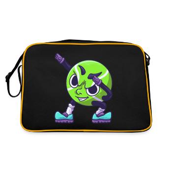 Tamponner le cadeau de tennis sport pour enfants - Sac Retro - noir/or - Dos