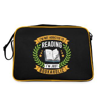 Buch - Retro Tasche - Schwarz/Gold - Hinten