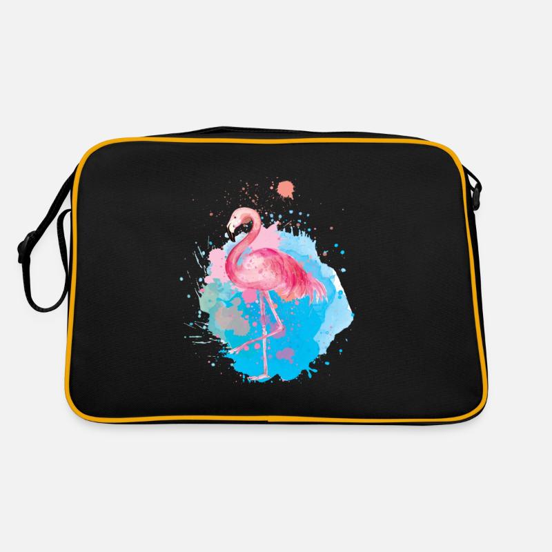 Flamant rose rose Sac Retro
