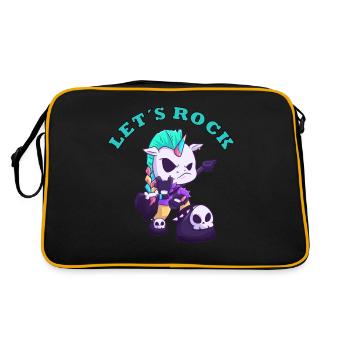 Rockons la licorne métal musique licorne - Sac Retro - noir/or - Dos