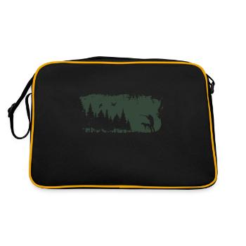 Hunter design - Retro Bag - black/gold - Back