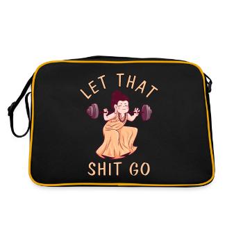 Let That Shit Go Buddha Gym Sport - Sac Retro - noir/or - Dos