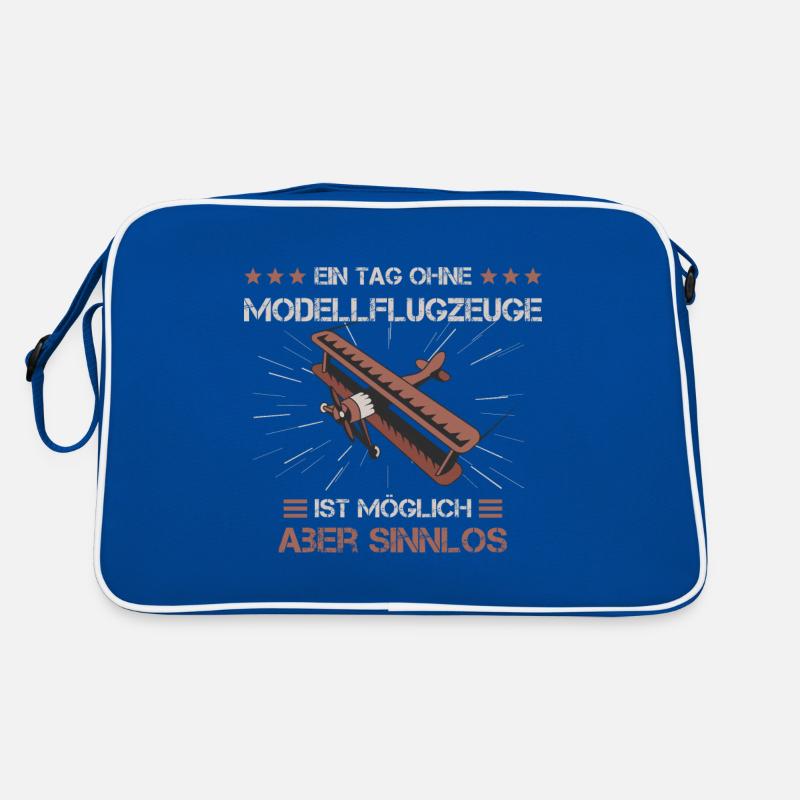 Modellfliegen Modellflugzeug Modellbauer Geschenk Retro Tasche