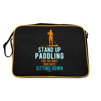 Stand Up Paddling SUP Surf Surf - Sac Retro - noir/or - Dos