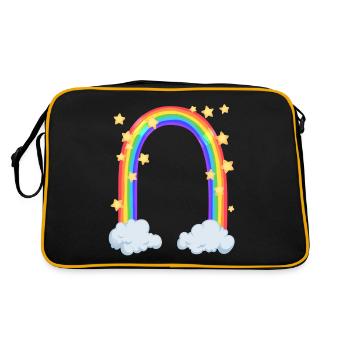 Rainbow - Retro Bag - black/gold - Back