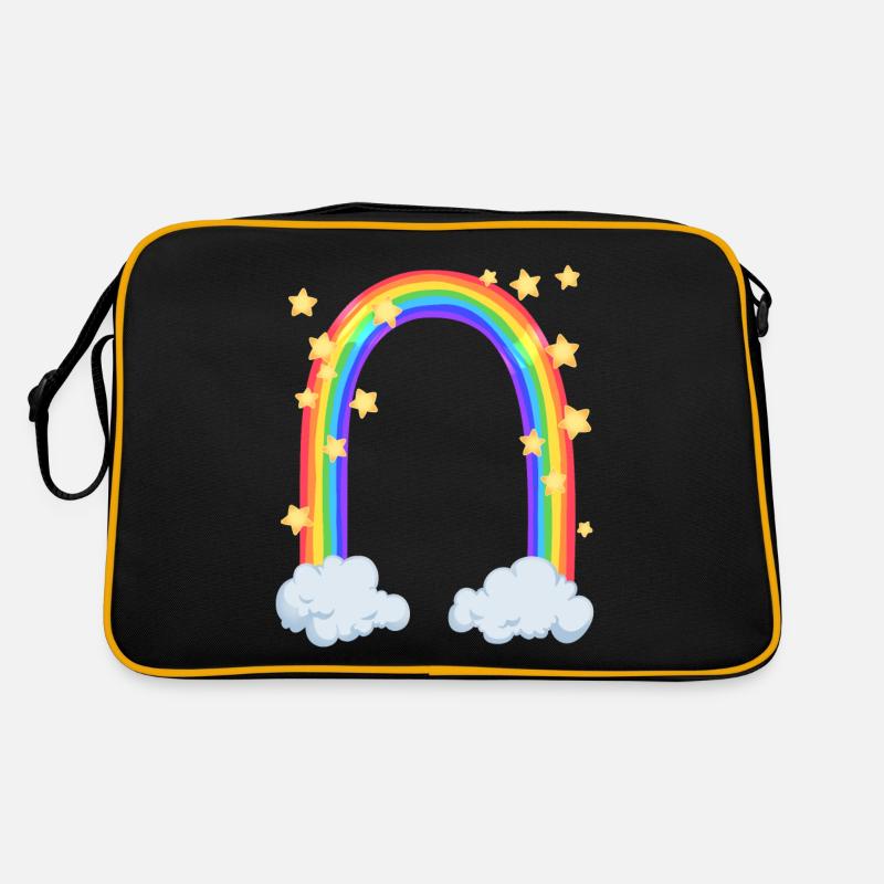 Regenbogen Retro Tasche
