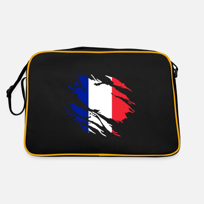 Frankreich Flagge Retro Tasche