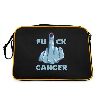 Baiser le cancer - Sac Retro - noir/or - Dos