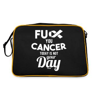 Fuck Cancer Thyroid Cancer Ill - Retro Bag - black/gold - Back