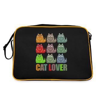 Amoureux des chats Amoureux des chats - Sac Retro - noir/or - Dos