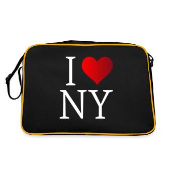 J'aime New-York - Sac Retro - noir/or - Dos