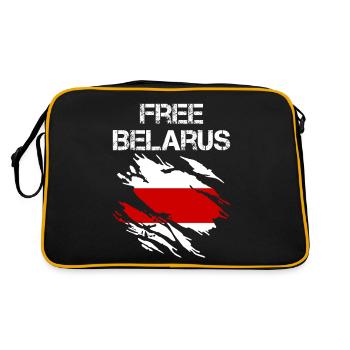Belarus Belarus flag - Retro Bag - black/gold - Back